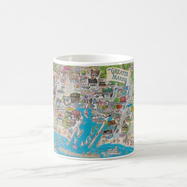 Den mer underbara marinaen kaffemugg (Center)