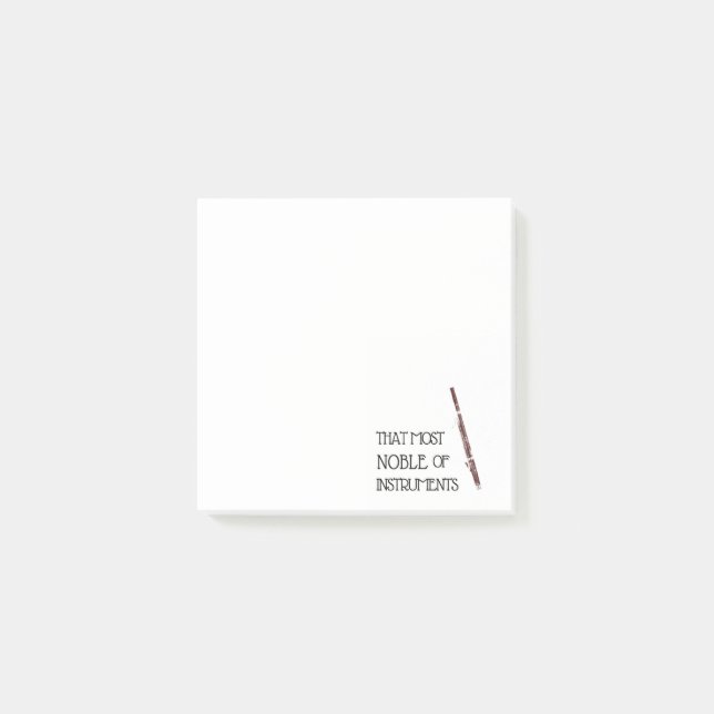 Den mest adelsman av instrumenterar - denfagotten post-it block (Framsida)