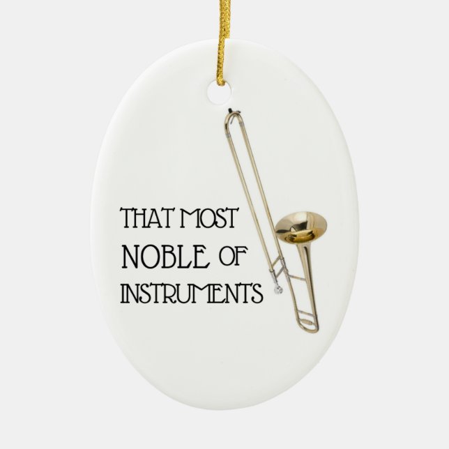 Den mest adelsman av instrumenterar - julgransprydnad keramik (Framsidan)