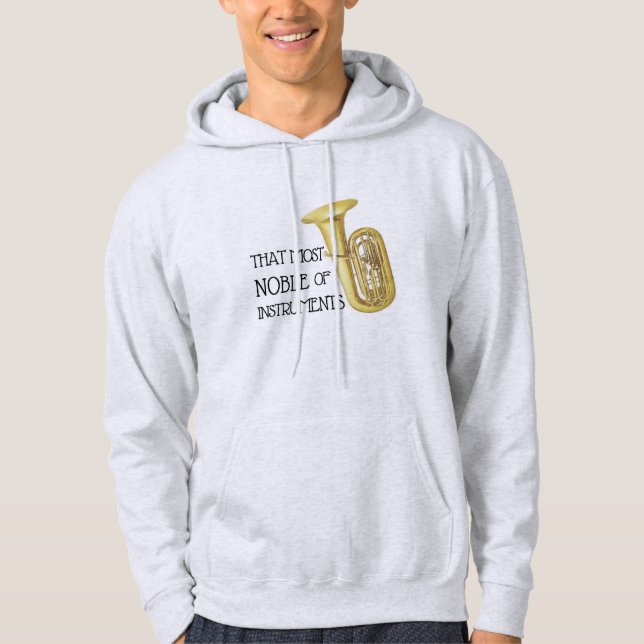 Den mest adelsman av instrumenterar - Tubahoodien Hoodie (Framsida)