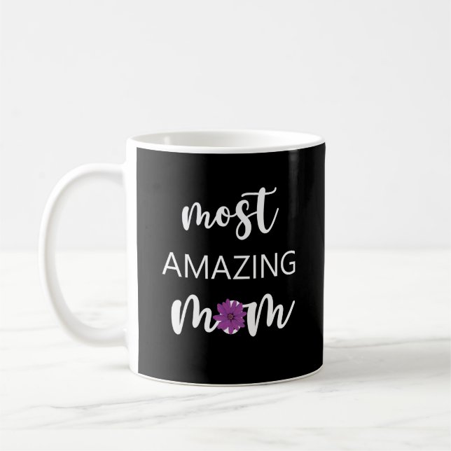 Den mest fantastiska mamman mors dag present kaffemugg (Vänster)