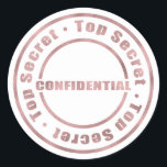 Den mest hemliga, konfidentiella Ro Guld Modern Gl Runt Klistermärke<br><div class="desc">Den mest hemliga,  konfidentiella Ro-Guld-modern Glam-stickers</div>