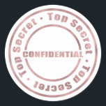 Den mest hemliga, konfidentiella Ro Guld Modern Gl Runt Klistermärke<br><div class="desc">Den mest hemliga,  konfidentiella Ro-Guld-modern Glam-stickers</div>