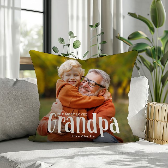 Den mest lyckade GRANDPA-gåvan av Cute Gift Dekora Kudde (Skapare uppladdad)