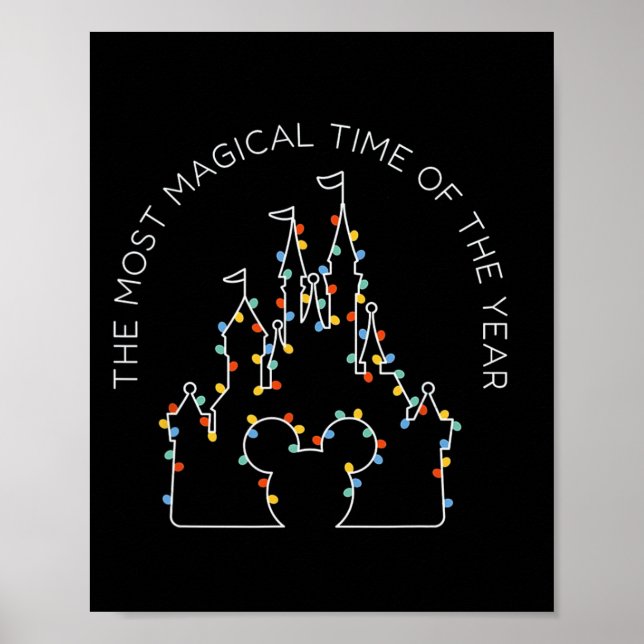 Den mest magiska tidpunkten på året jul poster (Framsidan)