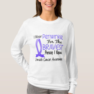 Den mest modiga personen vet jag magecancer t shirt