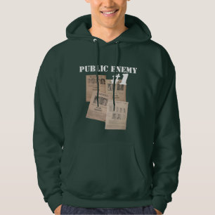 Den mest önskade offentliga fienden poster FBI. Hoodie