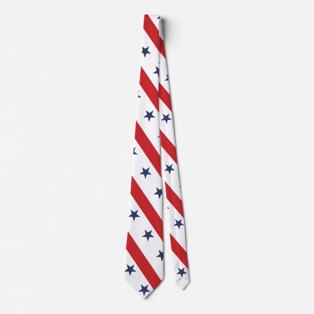 Den mest patriotiska amerikan White II Dekorativ k Slips (Framsida)