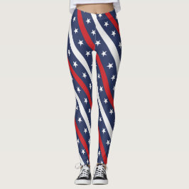 Den mest patriotiska amerikanska Flagga | 4 juli t Leggings