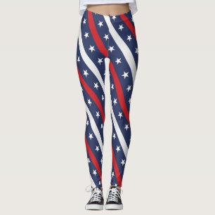 Den mest patriotiska amerikanska Flagga 4 juli t Leggings
