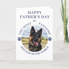 Den mest pawsome Hund Photo White Helgkort