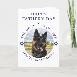 Den mest pawsome Hund Photo White Helgkort