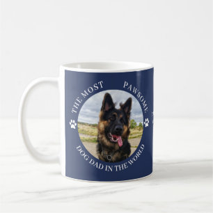 Den mest pinsamma fotoblå Hund Pappa Kaffemugg
