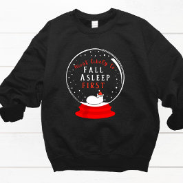 Den mest sannolika snöglobsmatchande julpyjamas t shirt