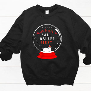 Den mest sannolika snöglobsmatchande julpyjamas t shirt