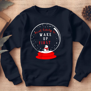 Den mest sannolika snöglobsmatchande julpyjamas t shirt