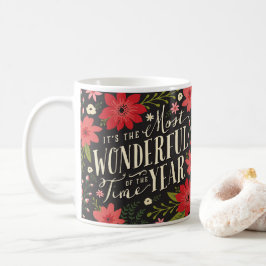 Den mest underbara Blommigten för årets Helgdag Kaffemugg
