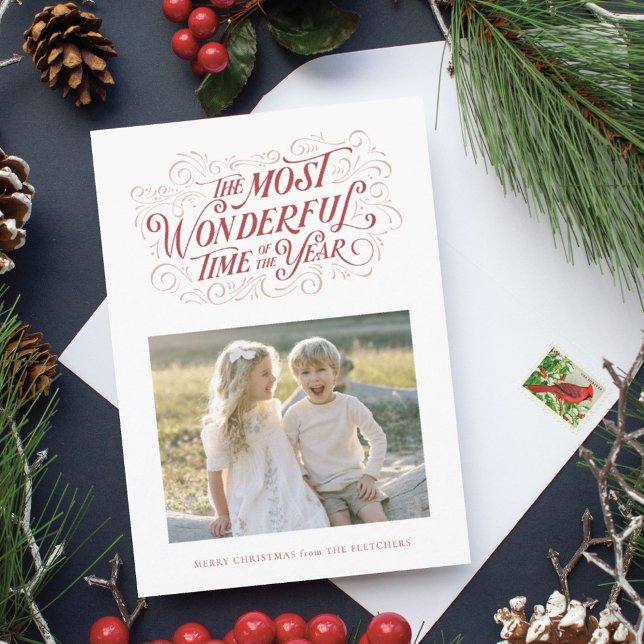 Den mest underbara handen som låter julkort (Hand lettering holiday cards)
