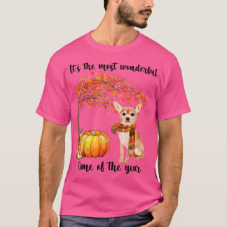 Den mest underbara hösttiden Chihuahua Scarf T Shirt