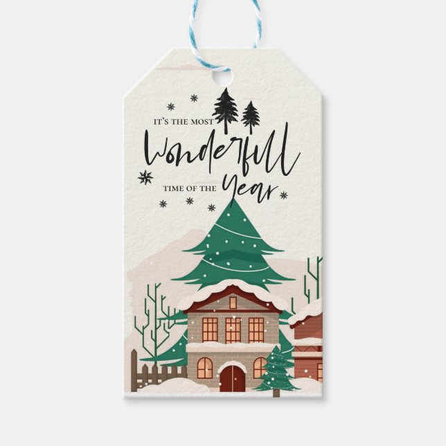 Den mest underbara julhelgen presentetikett (Framsidan)