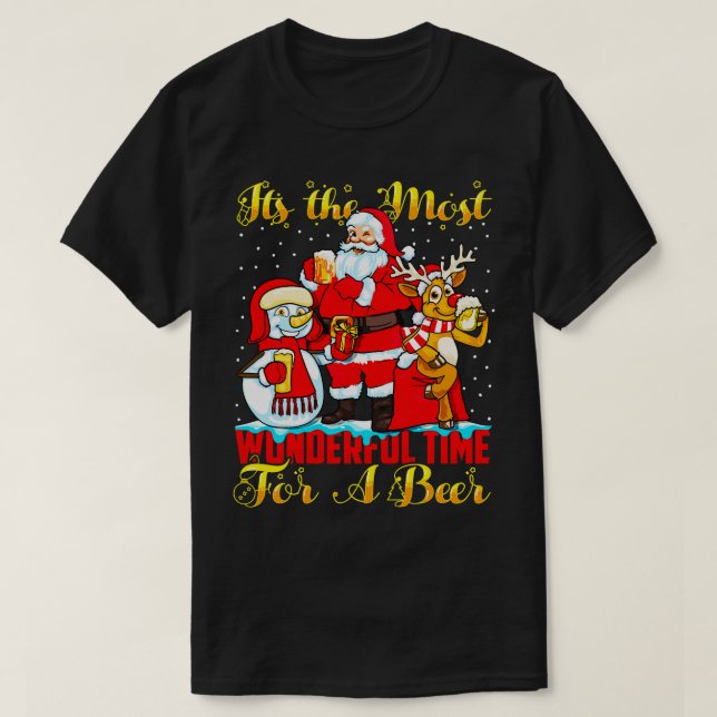 Den mest underbara julstämningen är Beermas T Shirt (Design framsida)