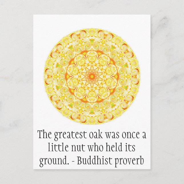 Den mest underbara oaken var en gång lite ett nöt vykort (Framsida)