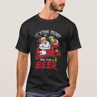 Den mest underbara tiden för en Beer Santa Funny T Shirt