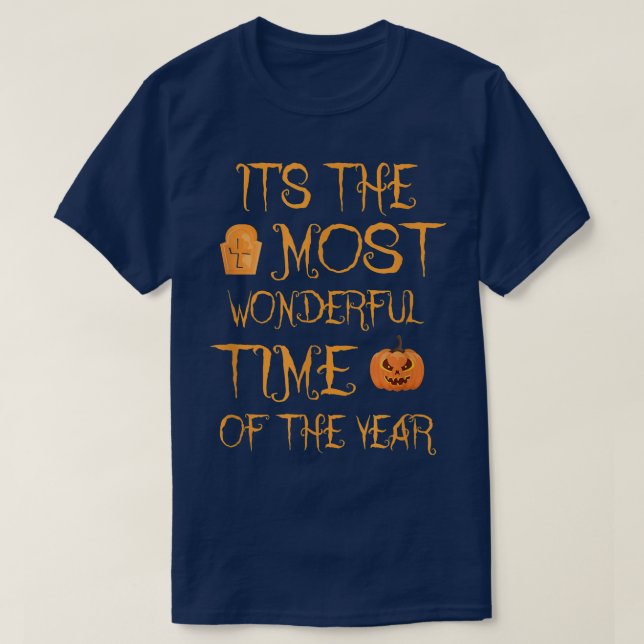 Den mest underbara tiden i Halloween T Shirt (Design framsida)