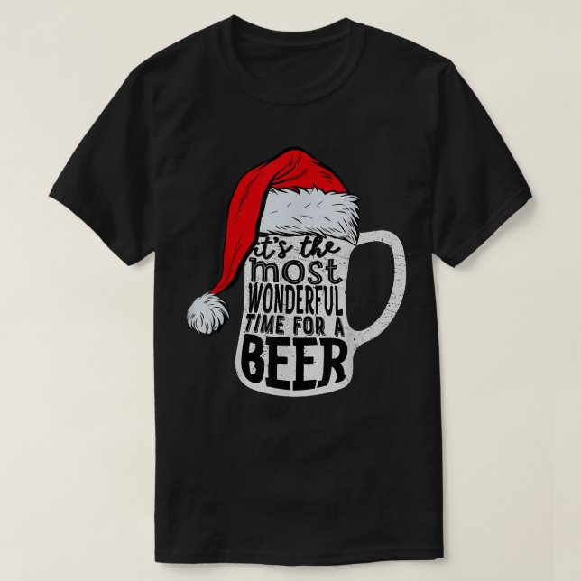 Den mest underbara tidpunkten för en Beer Santa Ha T Shirt (Design framsida)