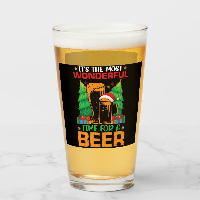 Den mest underbara tidpunkten för en öltomte glaskopp (Framsida fylld)