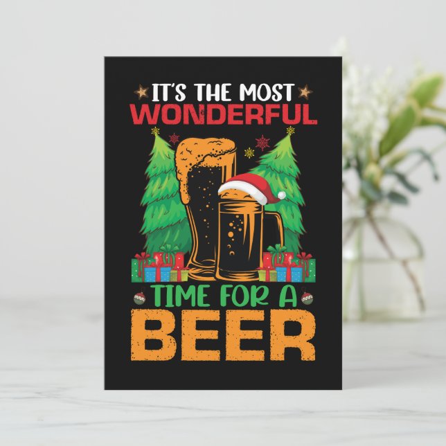 Den mest underbara tidpunkten för en öltomte inbjudningar (Stående Fram)