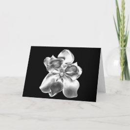 Den metalliska Magnoliablomman på tomt noterar Kort