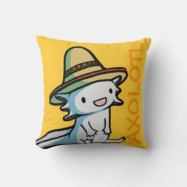 Den mexicanska axolotlen kudder kudde (Framsida)