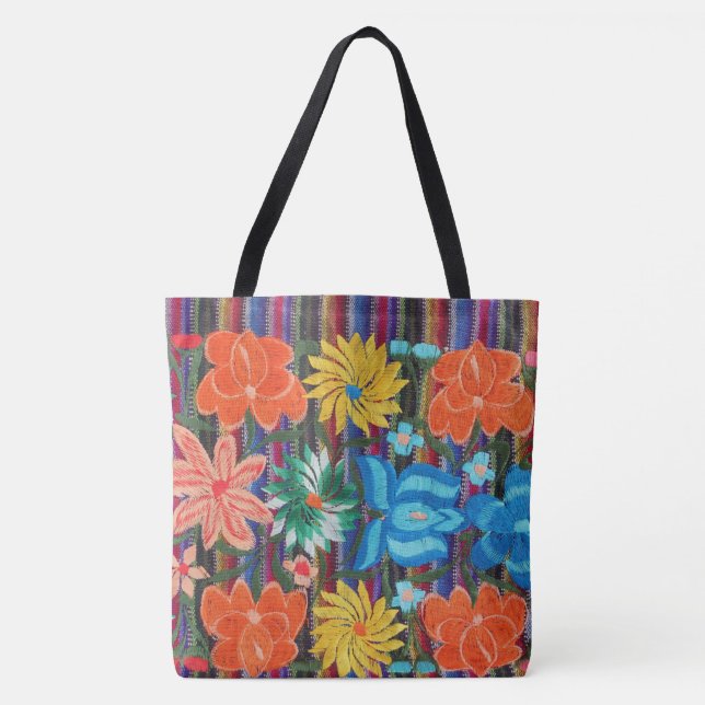 Den mexicanska broderidesigntotot hänger lös tygkasse (Framsida)