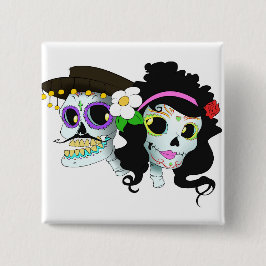 Den mexicanska festliga skallen kopplar ihop knapp