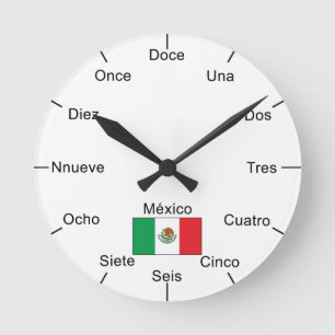 Den mexicanska väggen tar tid på rund klocka