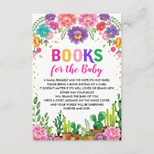 Den mexikanska Blommigten Fiesta Baby Shower tar m Tilläggskort