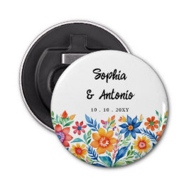 Den mexikanska Blommigten Fiesta Bröllop Flasköppnare