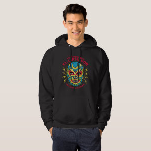 den mexikanska brottaren el luchador sweatshirt med luva