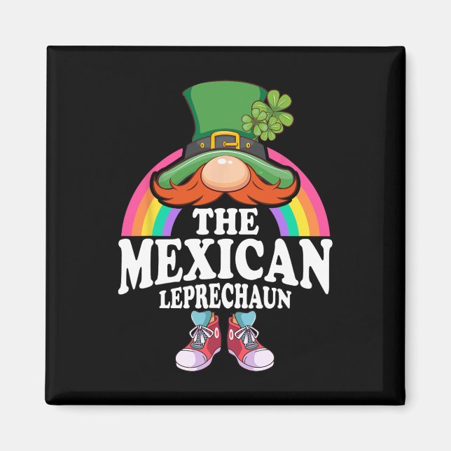 Den mexikanska klippdockan St Patricks Day kostym  Magnet (Framsidan)