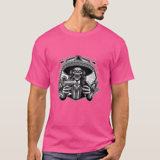 Den mexikanska maten är skrämmande bra Funny Mexik T Shirt