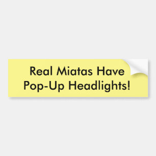 Den Miata bildekalet "som verkliga Miatas har, Bildekal