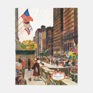 Den Michigan avenyn, Chicago av John stapplar Fleecefilt