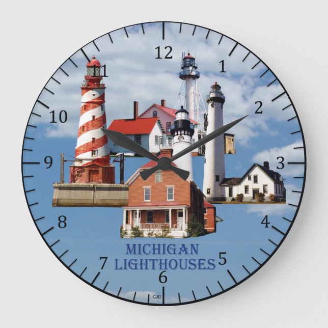 Den Michigan fyren tar tid på Stor Klocka (Framsida)