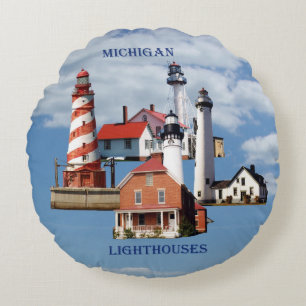 Den Michigan fyrrundan kudder Rund Kudde