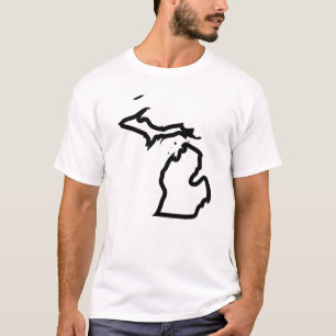 Den Michigan markören skisserar utslagsplatsen T Shirt