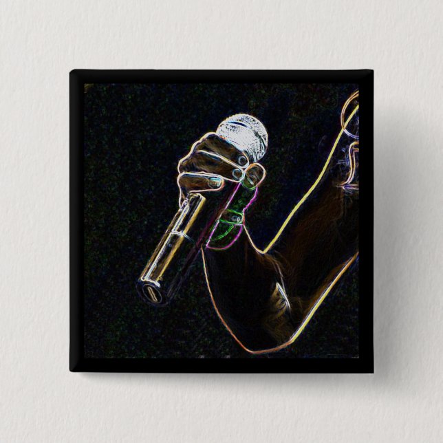 den mikrosången för mikrofonmusiksångaren knäppas knapp (Framsida)