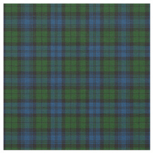 Den militära Grönten Tartan Rustic Play Campbell Tyg