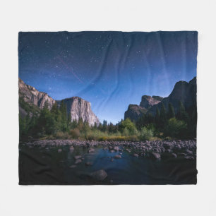 Den Milky långt Yosemite nationalparken Fleecefilt