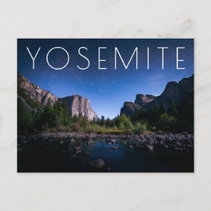 Den Milky långt Yosemite nationalparken Vykort
